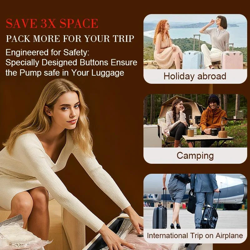 Pack more for your trip with vacuum bags