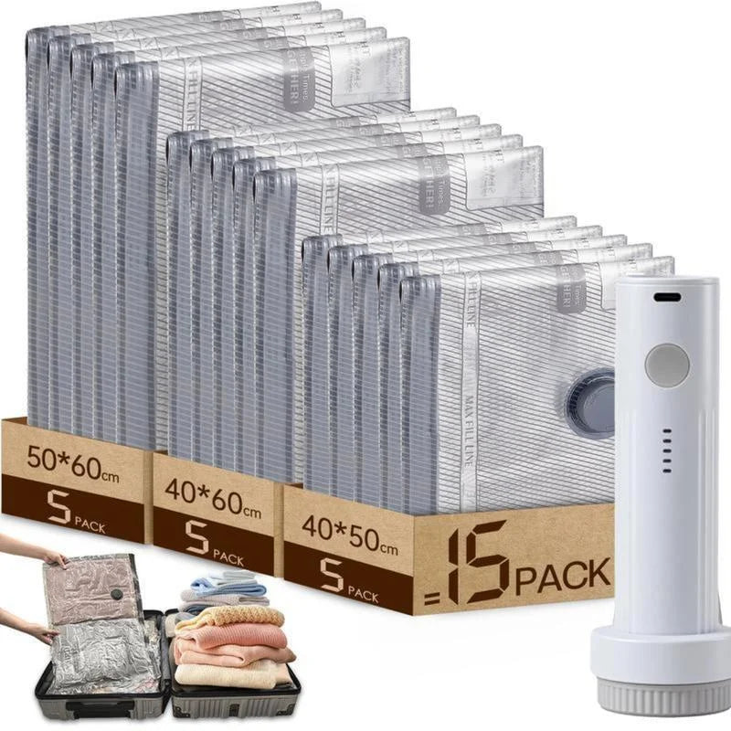 Vacuum storage bag sizes included
